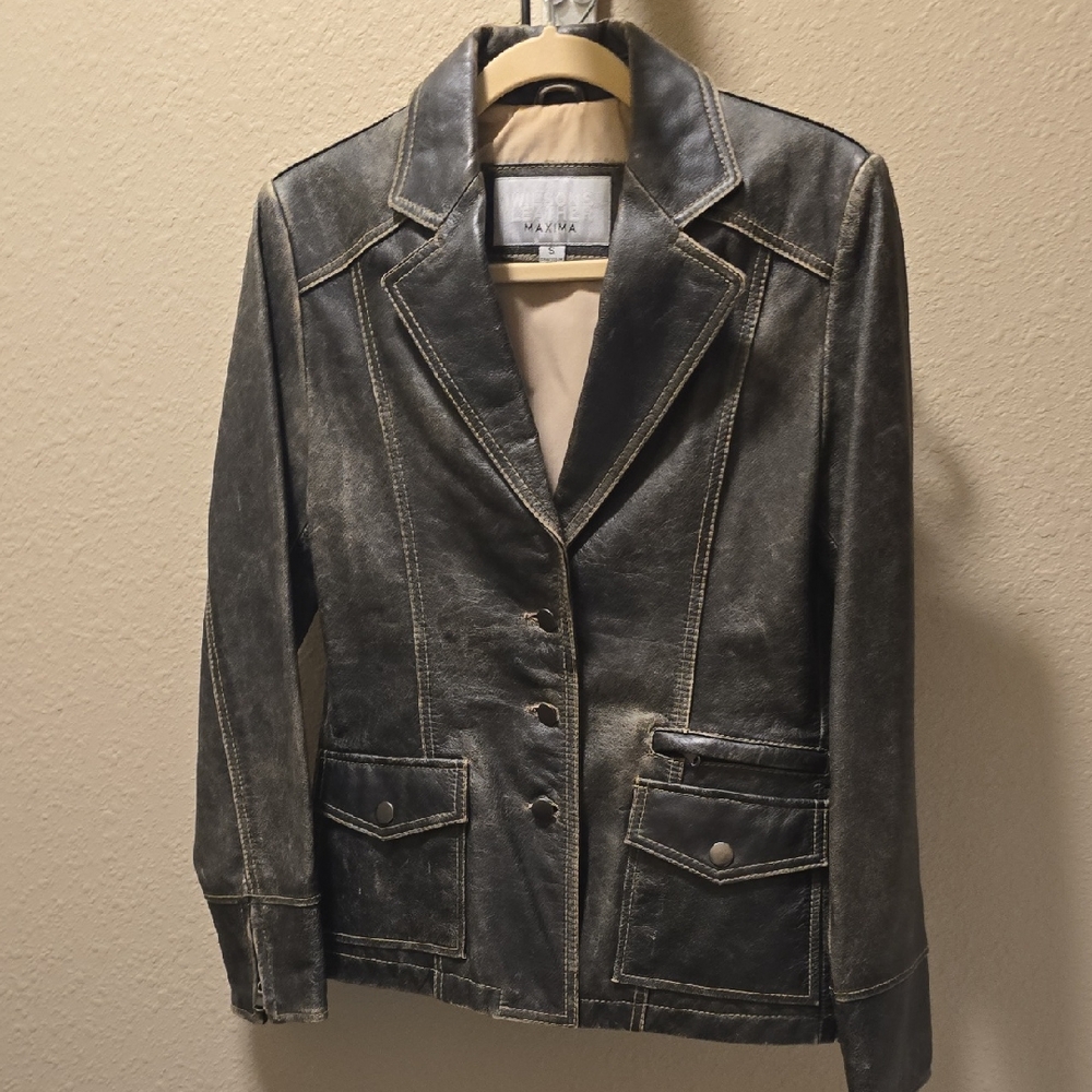 Wilsons Leather Charcoal Blazer
